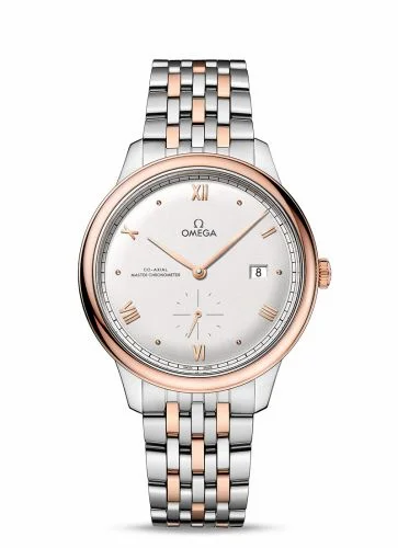 Omega De Ville Small Seconds Master Chronometer Stainless Steel - Sedna Gold / Silver / Bracelet 434.20.41.20.02.001 (43420412002001)